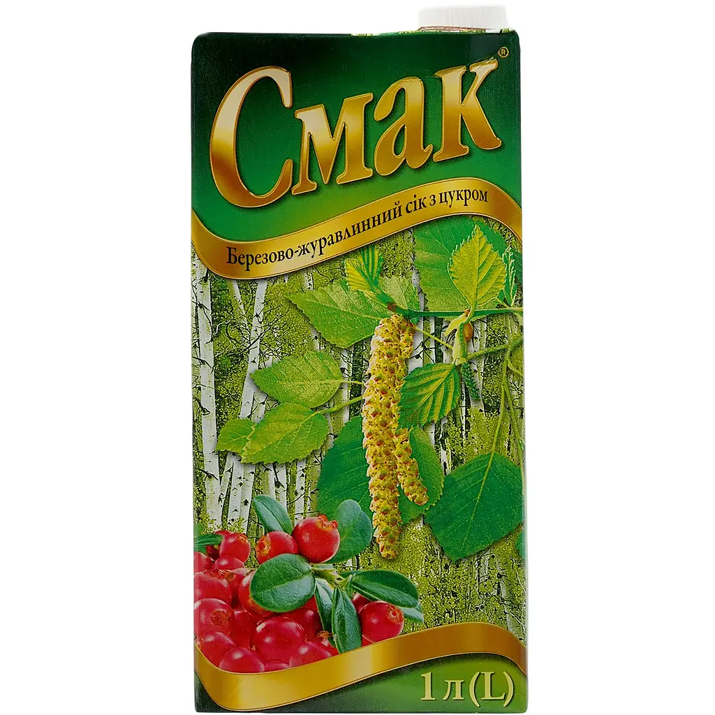 Сік Смак Березово-журавлинний з цукром 1 л - фото 2