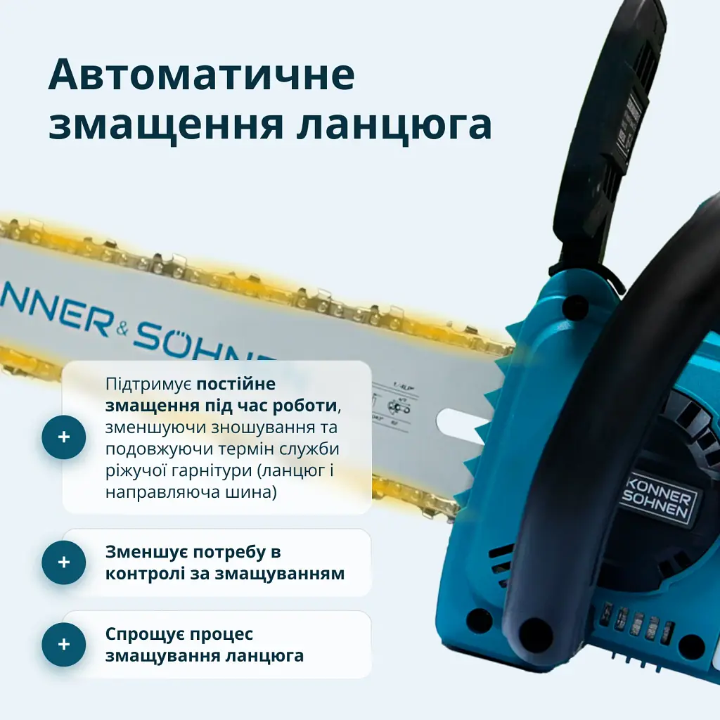 Набір Könner&Söhnen акумуляторна пила (KS MCS20V-12 SET PLUS) - фото 2