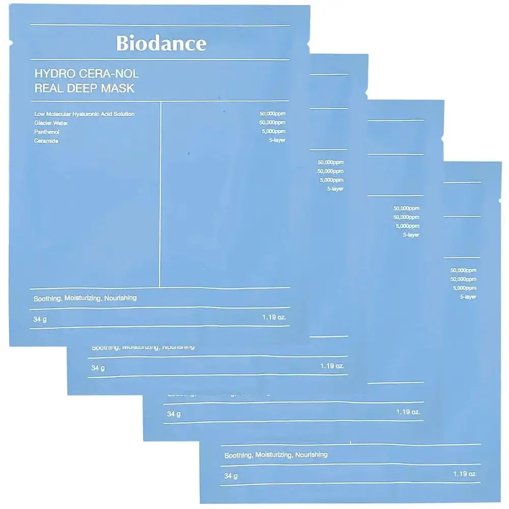 Гідрогелева маска з керамідами Biodance Hydro Cera-nol Real Deep Mask 4 шт. - фото 4