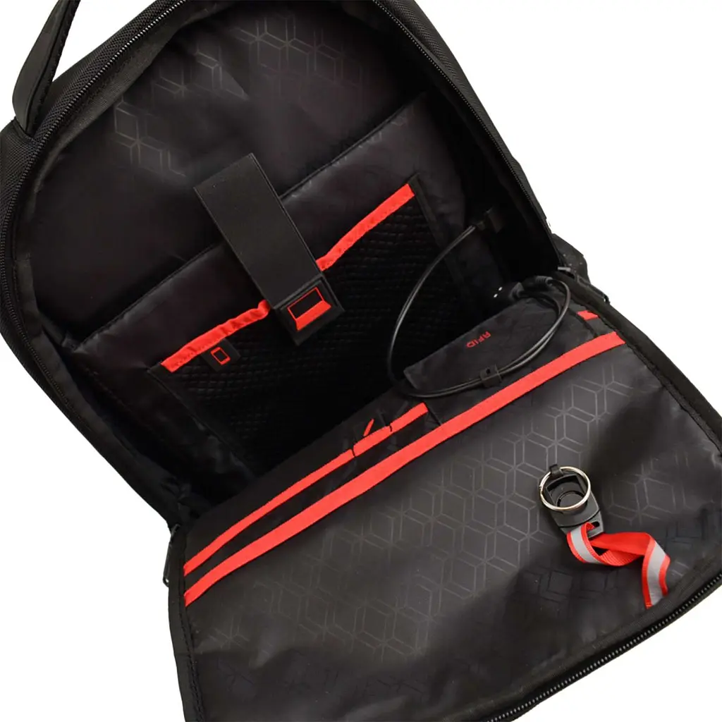 Рюкзак міський Semi Line USB 21 Black (P8251-0) - фото 8