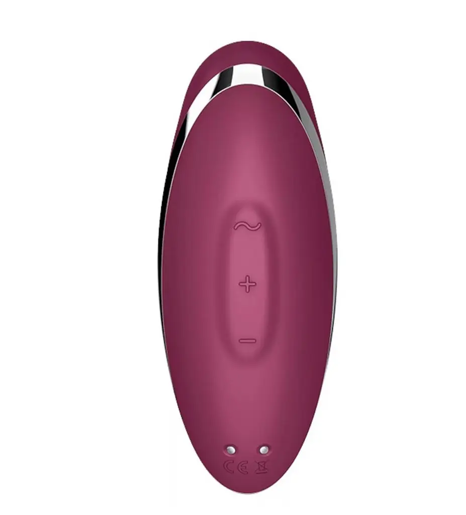 Вибратор для клитора Satisfyer Tap Climax 2 бордовый - фото 4
