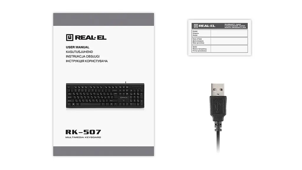Клавіатура Real-el RK-507 Чорний - фото 8