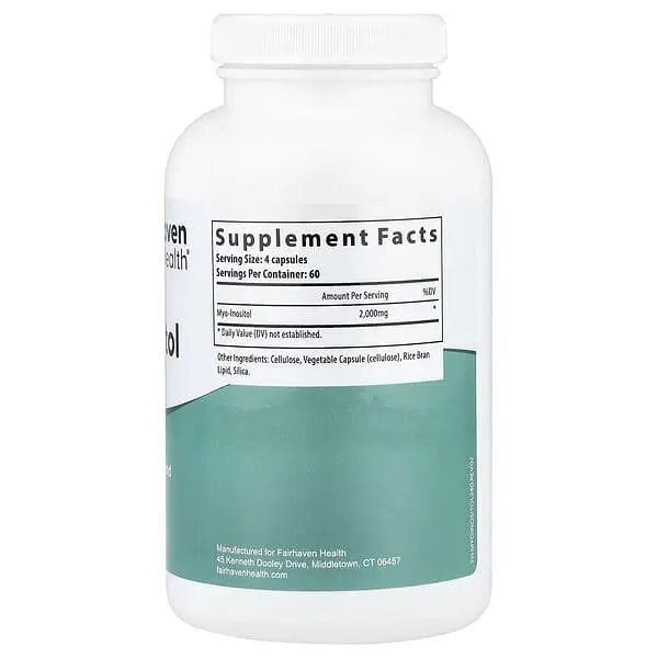 Інозитол (B-8) Myo-Inositol 240 капсул Fairhaven Health vit0005891 - фото 2