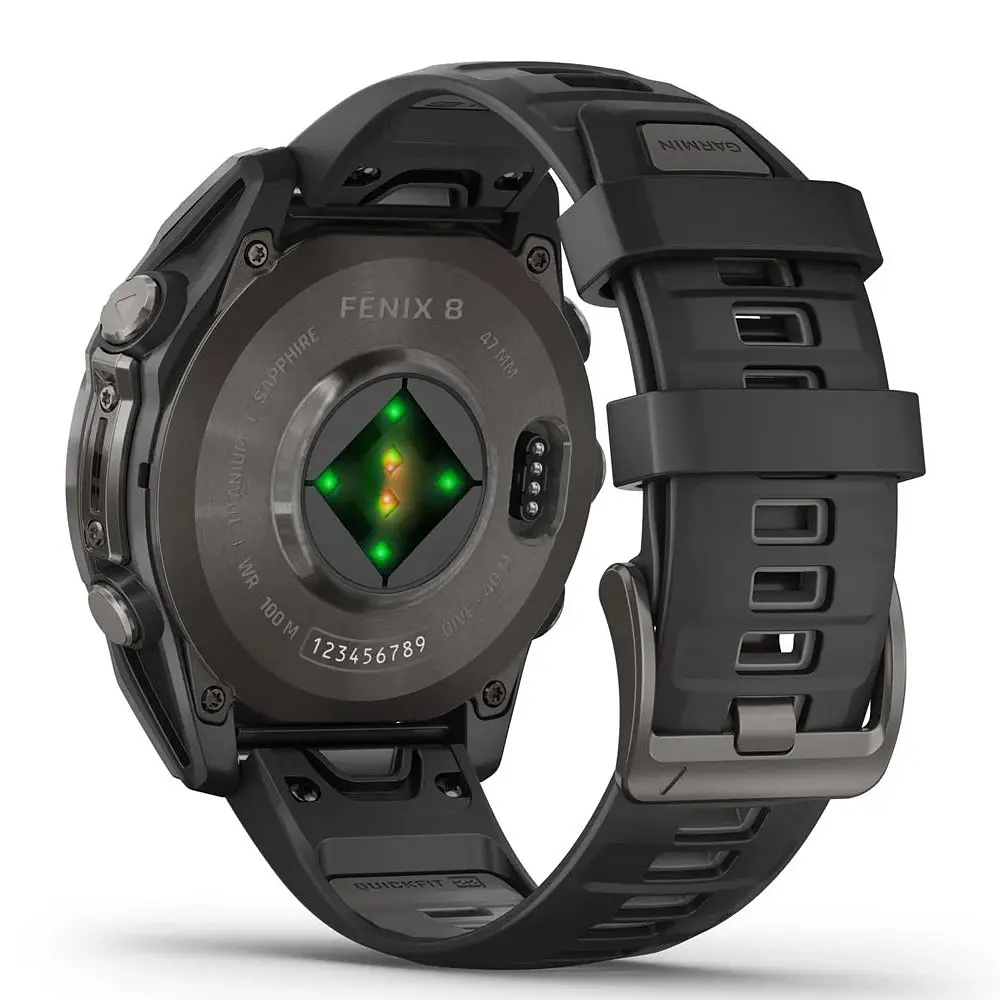 Smart Watch Garmin Fenix ​​8 47mm Sapphire Carbon Gray DLC Titanium Black/Pebble Gray B. (010-02904-29) Global - фото 2