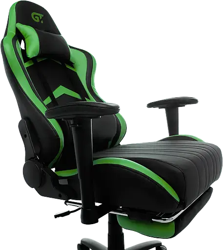 Геймерское кресло GT Racer черное с зеленым (X-2534-F Black/Green) - фото 8
