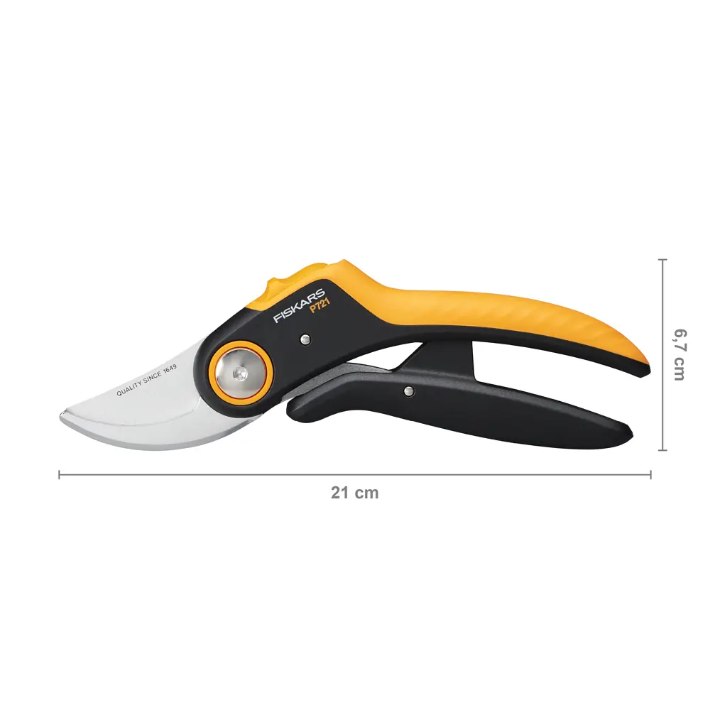 Секатор Fiskars Plus P721 Bypass до 24 мм (1057170) - фото 2