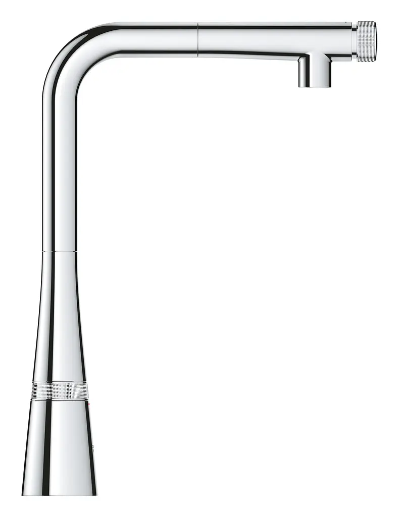 Змішувач для кухні з висувним виливом Grohe Zedra Smartcontrol 31593002, Хром - фото 4
