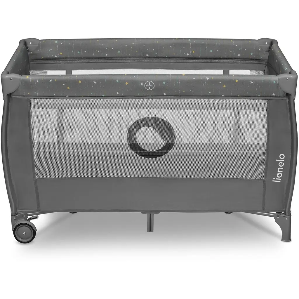 Манеж-кроватка Lionelo Stefi Plus Grey Multicolor, серый (LO-STEFI PLUS GREY MULTICOLOR) - фото 2