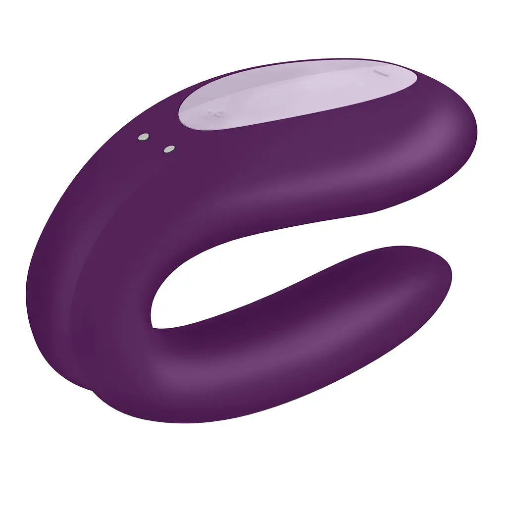 Смарт-вібратор для пар Satisfyer Double Joy Violet із широким кліторальним стимулятором - фото 6