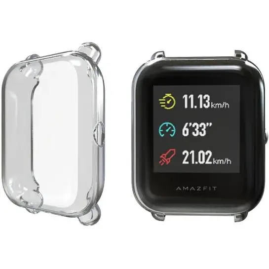 Чехол-накладка DK Silicone Face Case для Xiaomi Amazfit Bip / Bip Lite (012417) (clear) - фото 3