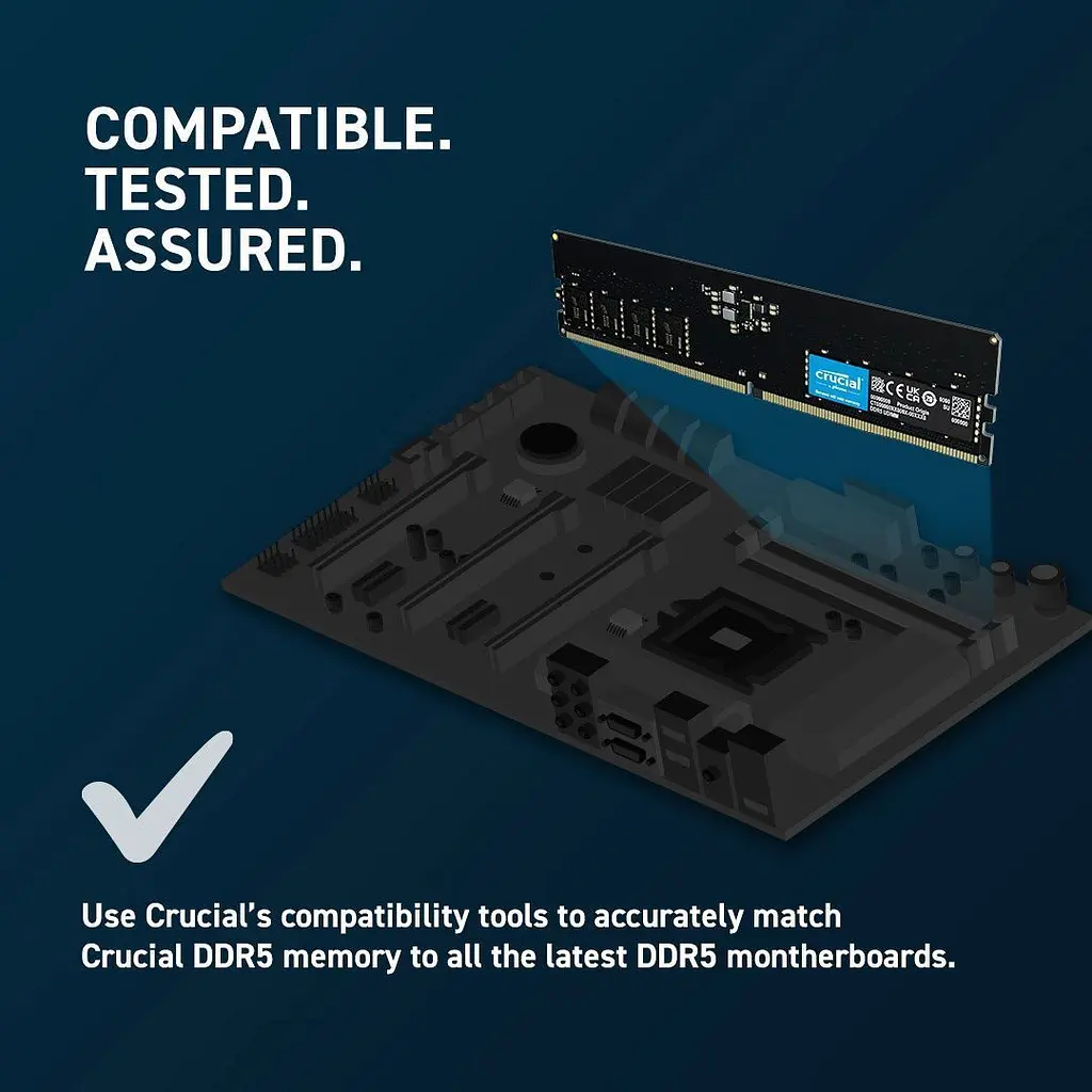Модуль пам'яті DDR5 Crucial 16GB 5600MHz (CT16G56C46U5) [166326] - фото 4