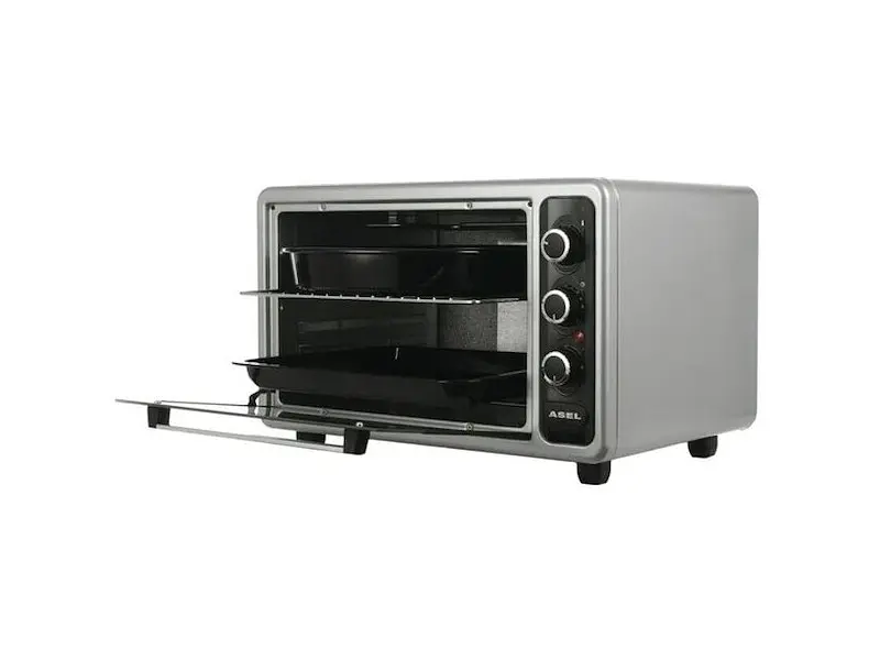 Духовка настільна Asel AF 4024 Grey - фото 2