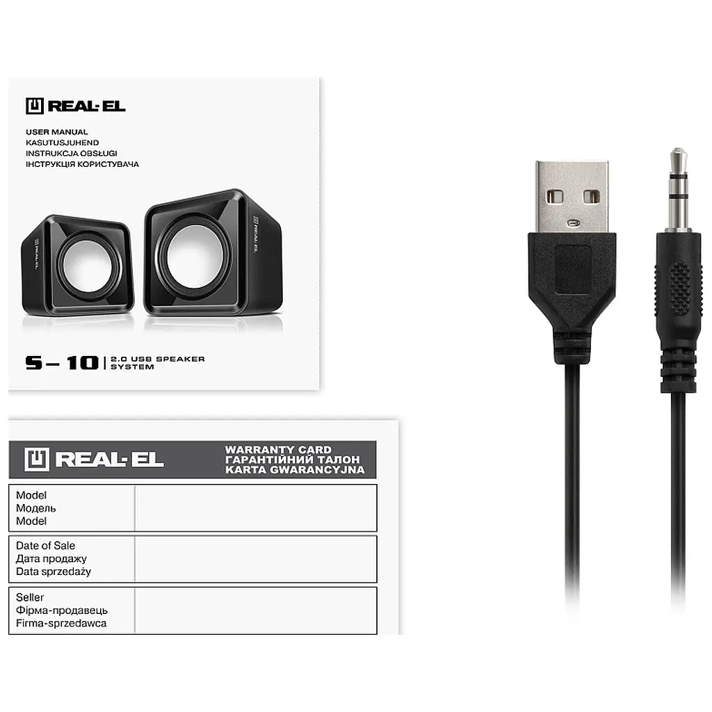 Акустична система REAL-EL S-10 USB Black (EL121100020) - фото 10