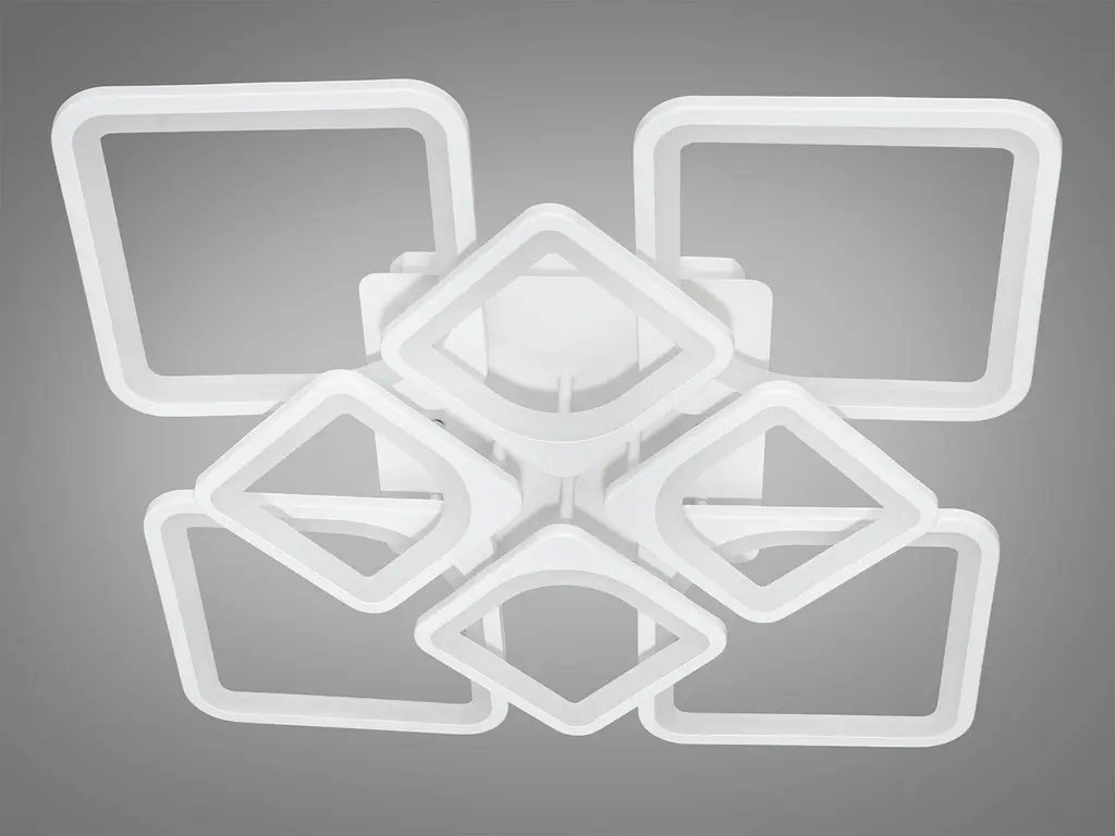 Современная светодиодная кухонная люстра с пультом, 135 Вт, белая - фото 4