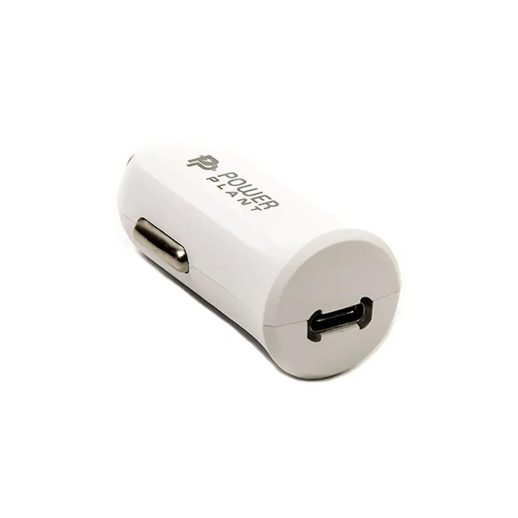 Зарядний пристрій PowerPlant 1xUSB-C, 12–24 В DC, 5 В / 3 А; 9 В / 3 А; 12 В / 2.25 А (SC230068)