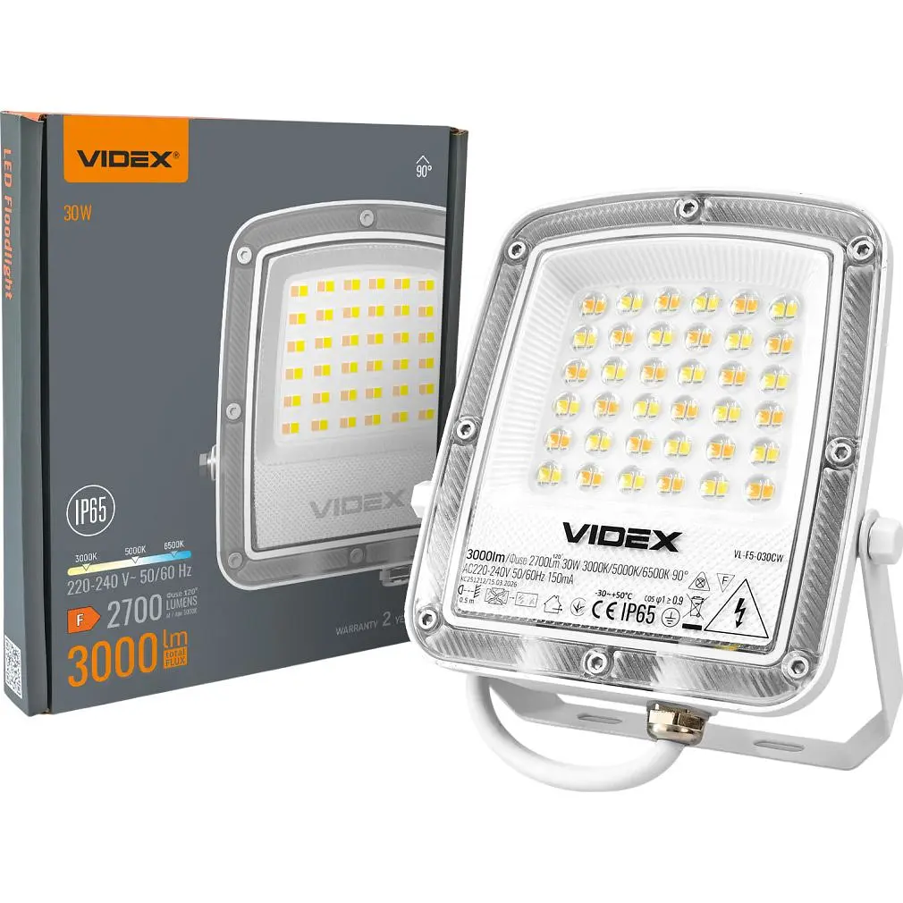 Світлодіодний прожектор Videx F5 30W White (VL-F5-030CW) [168710] - фото 12