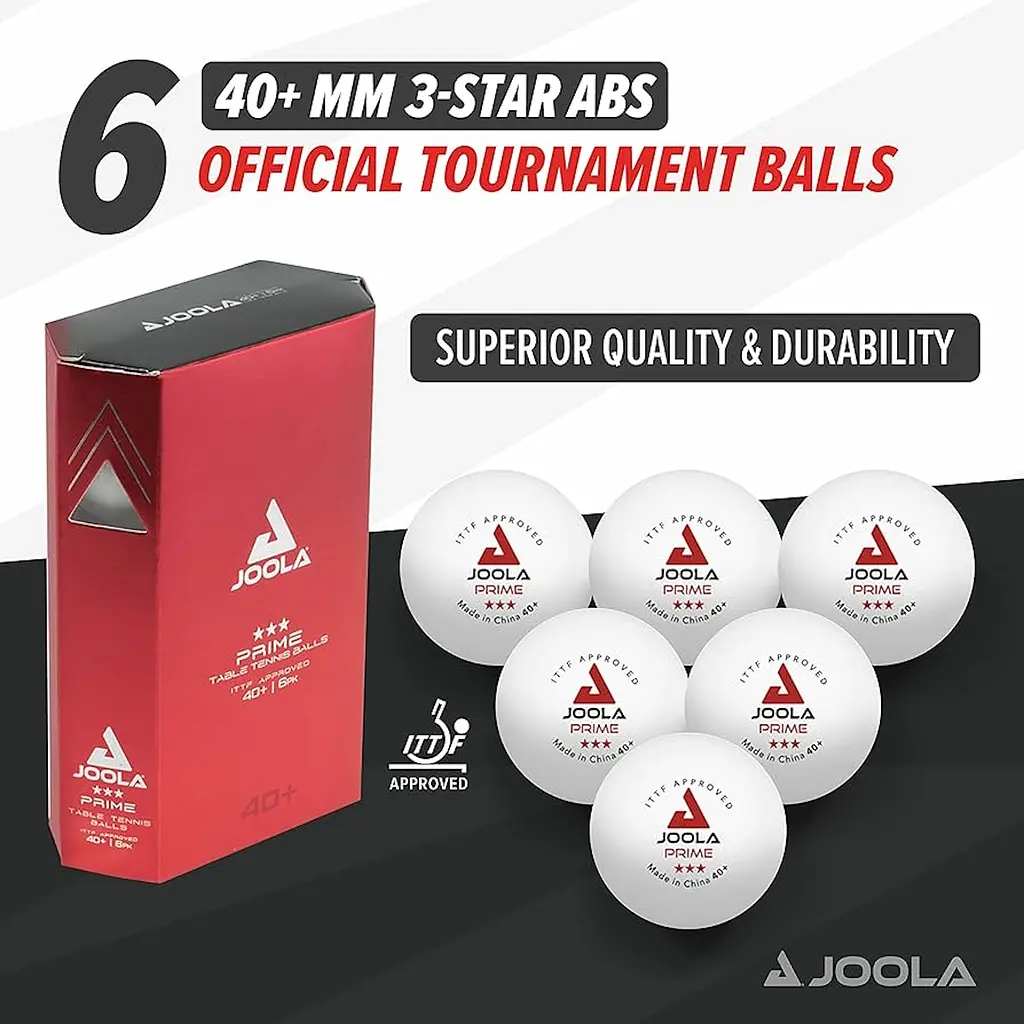 М'ячі для настільного тенісу Joola Prime 40+ White ITTF 6 шт (40031) - фото 3