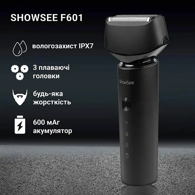Електробритва ShowSee F601-BK Black - фото 5