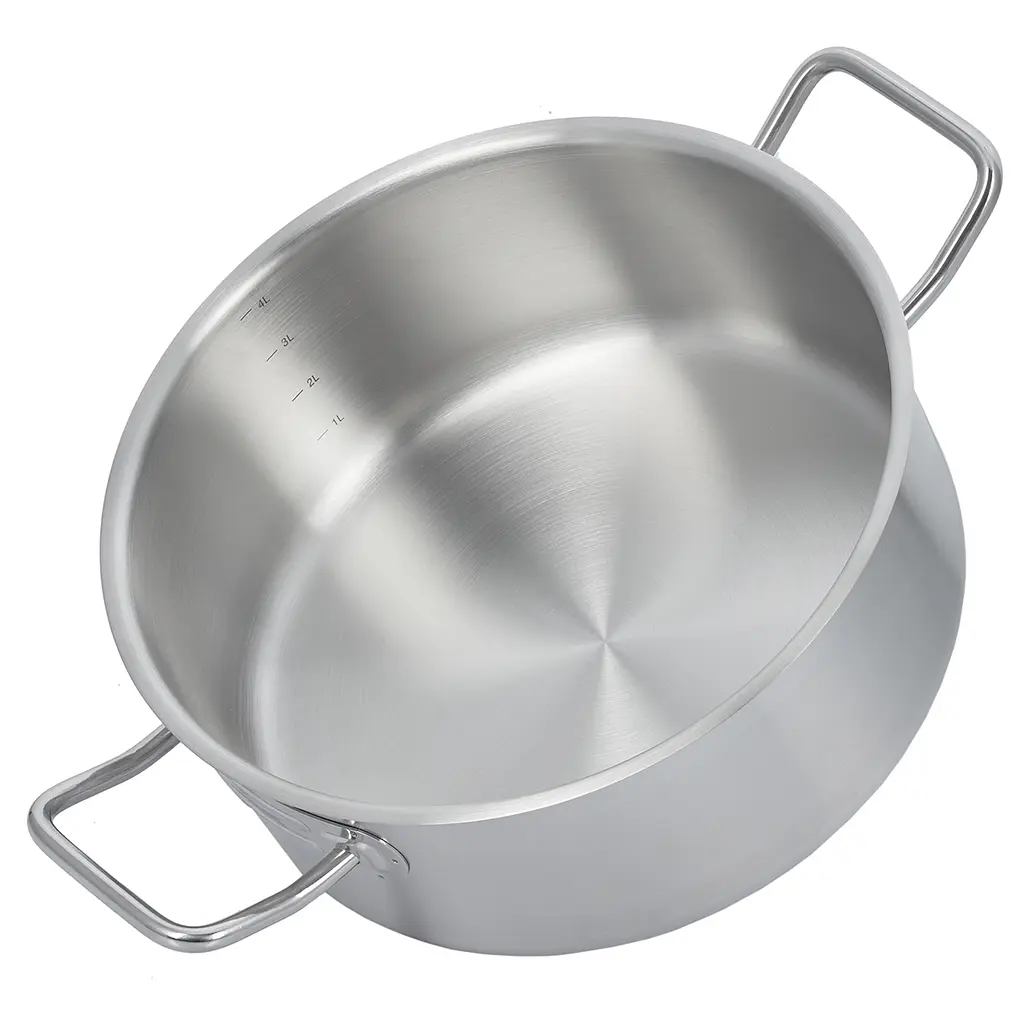 Каструля Gipfel Horeca Pro GP-50717 24 см 4 л срібляста - фото 3