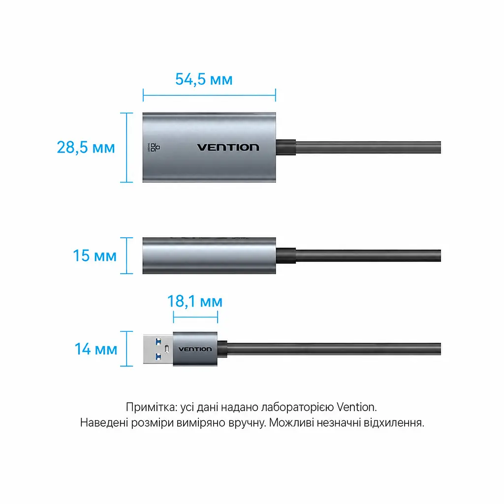 Мережевий адаптер Vention зовнішня мережева карта USB-A на Ethernet RJ45 10/100/1000 Мбіт/с без встановлення драйверів у macOS і Windows 8–11 для USB-порту док-станції Nintendo Switch з LED-індикаторами підключення з алюмінієвим тепловідвідним корпусом з вбудованим кабелем 0,15 м сірий (CEZHB) - фото 5