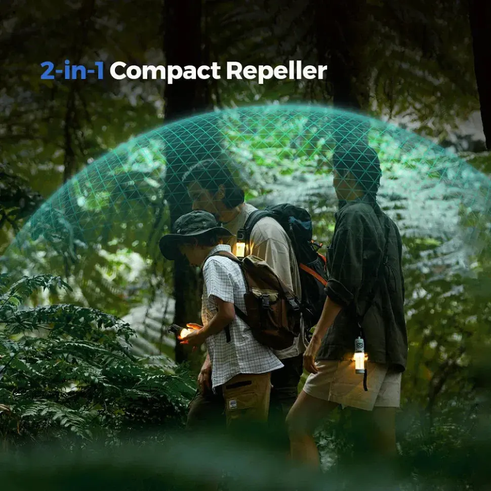 Фумігатор-ліхтар кемпінговий Flextail Tiny Repel S, блакитний - фото 4