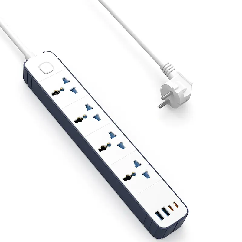 Подовжувач S007 Power Strip PD20W (2USB-A/2C/4xSocket) (2 m) White Wiwu teh0029522