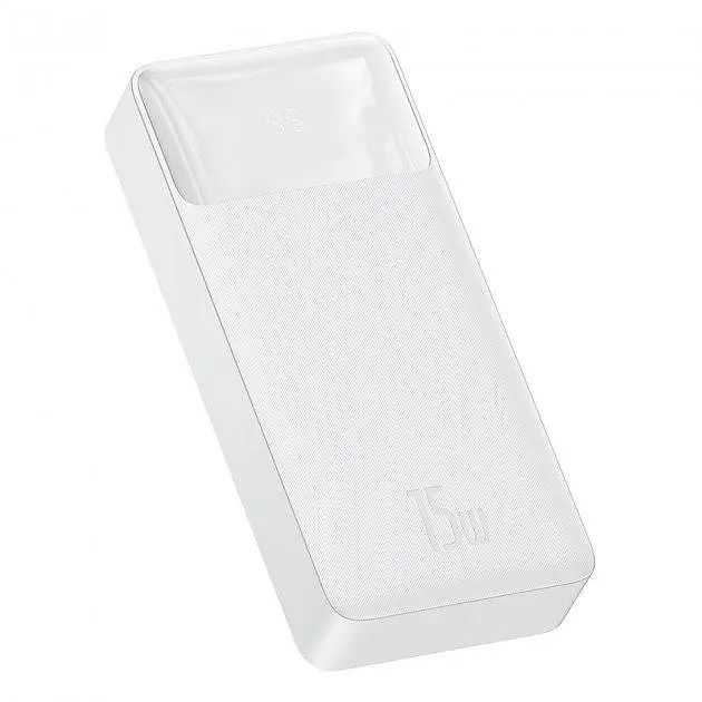 Зовнішній акумулятор Baseus Bipow Digital Display 15 W 20000 mAh (PPDML-J02) Білий - фото 4