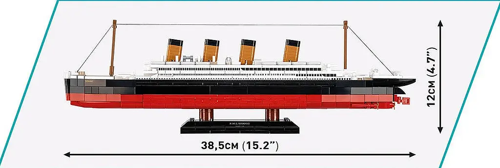 Конструктор COBI R.M.S. Titanic 1:700 (593 детали) - Коллекционная модель Титаника 1680 - фото 7