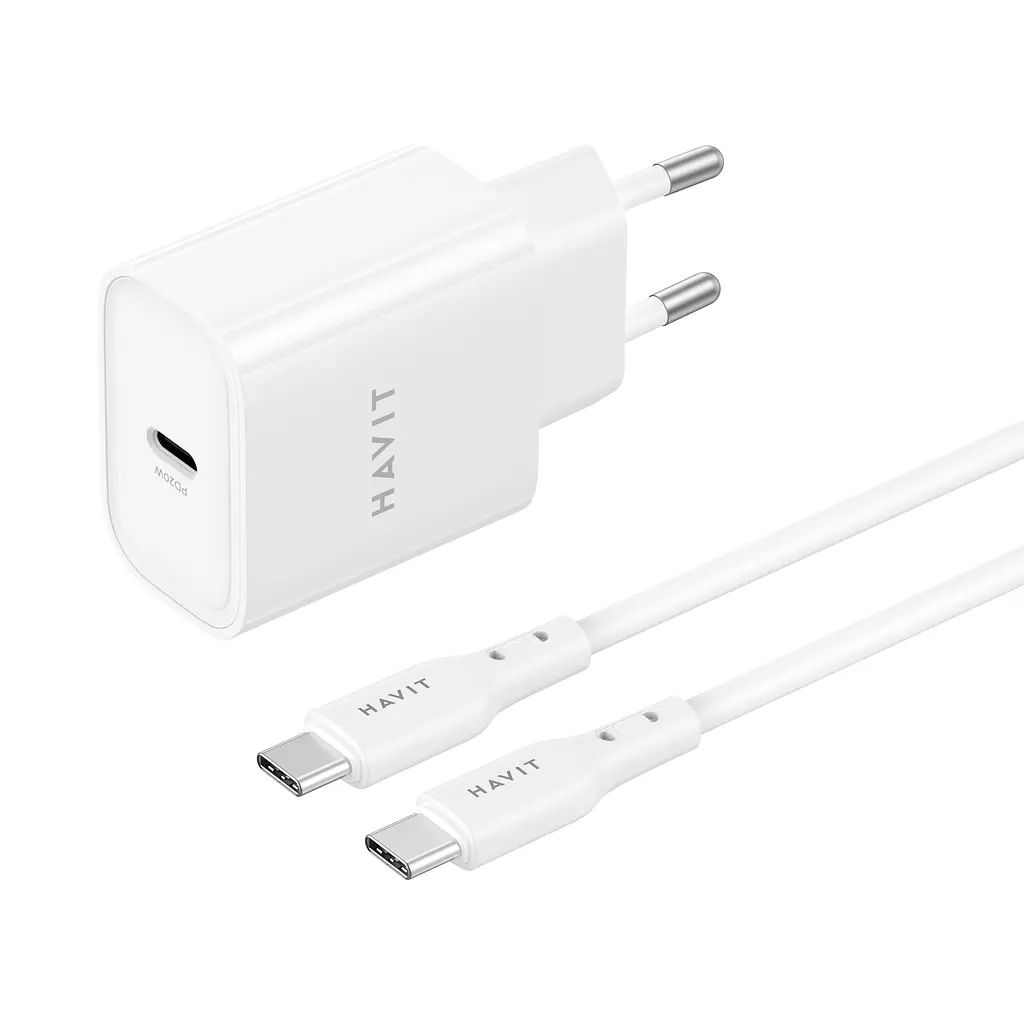 Зарядний пристрій HAVIT ST934 20W USB-C з кабелем USB-C - USB-C HAVIT (28740-000) - фото 4
