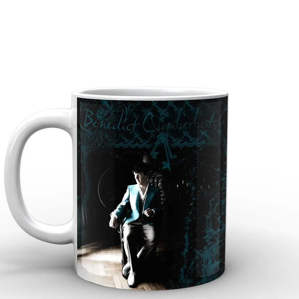 Кружка GeekLand Шерлок Холмс Sherlock Benedict Cumberbatch SH.002.18 330 мл белая - фото 2
