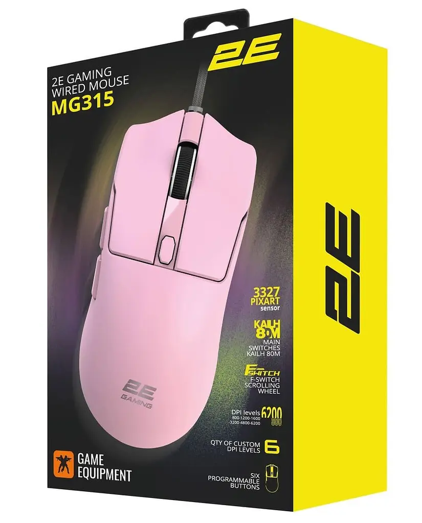 Миша 2E GAMING MG315 Pink (2E-MG315UPK) - фото 5