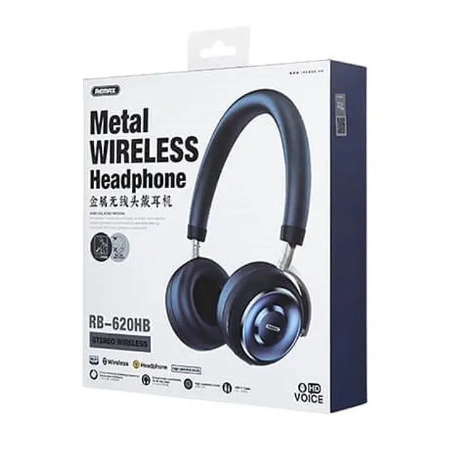 Бездротові навушники Bluetooth Remax Wireless Stereo Headphone RB-620HB, BT5.0, AUX, 300mAh, 18Hours, blue - фото 2