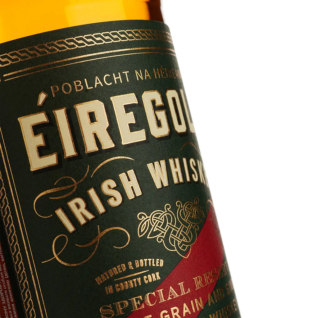 Виски Eiregold Special Reserve Single Grain and Single Malt Irish Whiskey, 40%, 0,7 л - фото 3