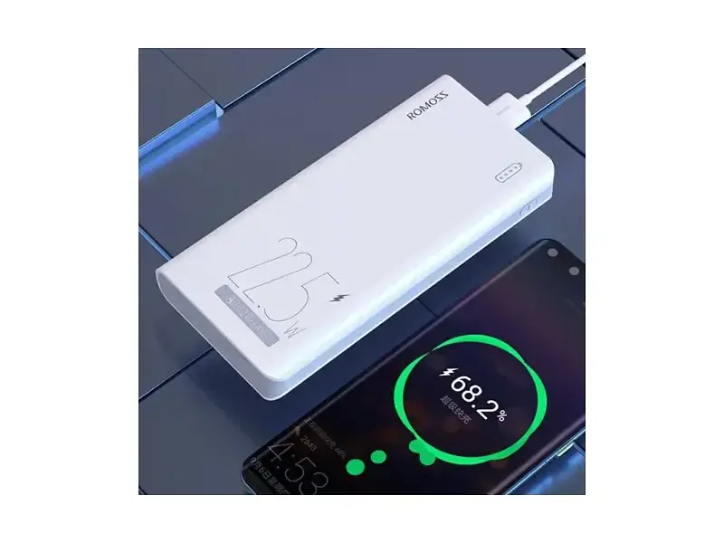 Зовнішній акумулятор (Power Bank) Romoss 30000mAh PHP30 22.5W (PHP30-711-1111H) білий - фото 5