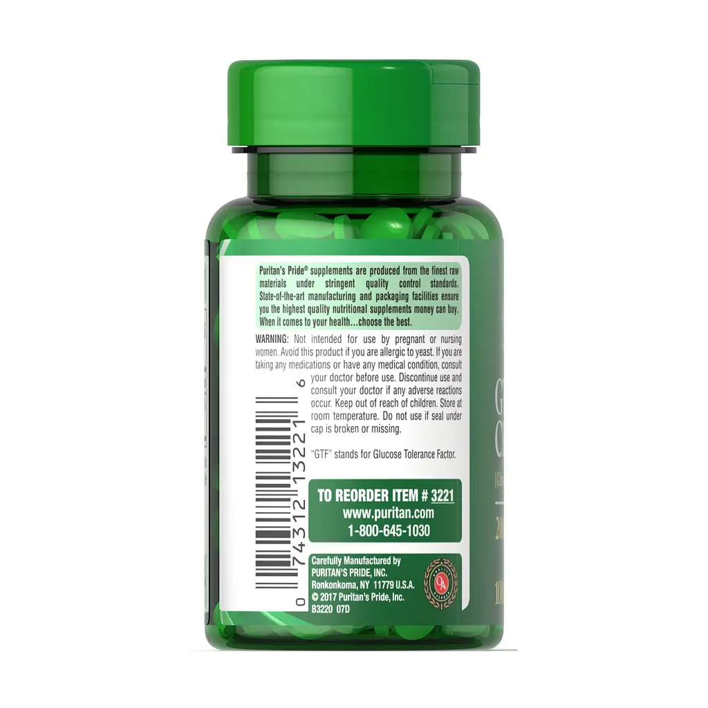 Хром GTF Chromium 200 mcg - 100 tabs - фото 2