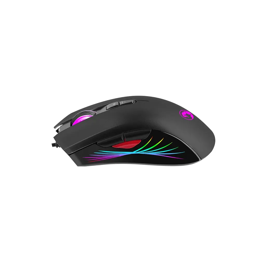 Мишка Marvo M519 RGB-LED USB Black (M519) - фото 4