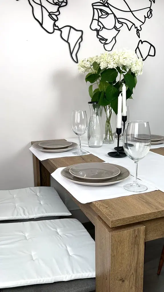 Комплект Дорожка водоотталкивающая Белый однотон 200х40 см 4 шт. - фото 2