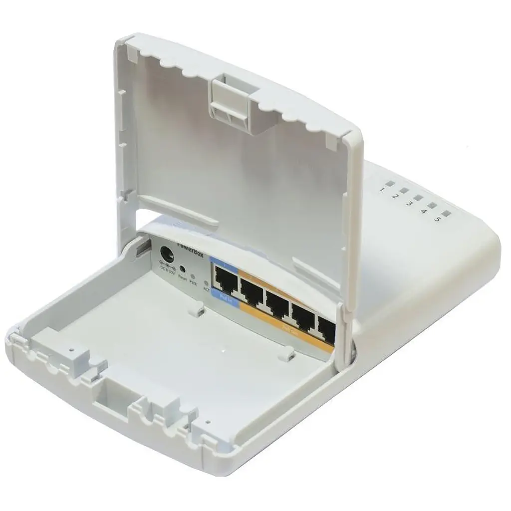 Маршрутизатор Mikrotik PowerBOX, 650MHz CPU, 64MB RAM, 5xEth, outdoor case, PSU - фото 2