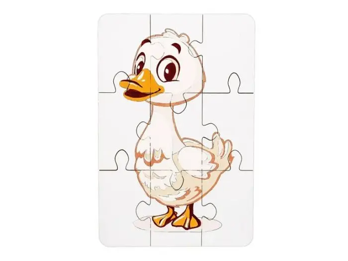 Дерев'яний пазл-розмальовка Гусочка, Puzzleоk (А5) - фото 2