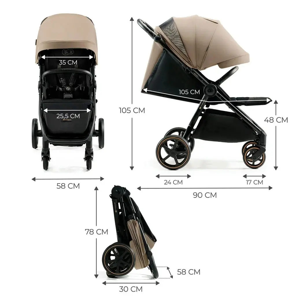 Коляска Kinderkraft Mitzy Linen Beige (KSMITZ00BEG0000) (5902533924356) - фото 7