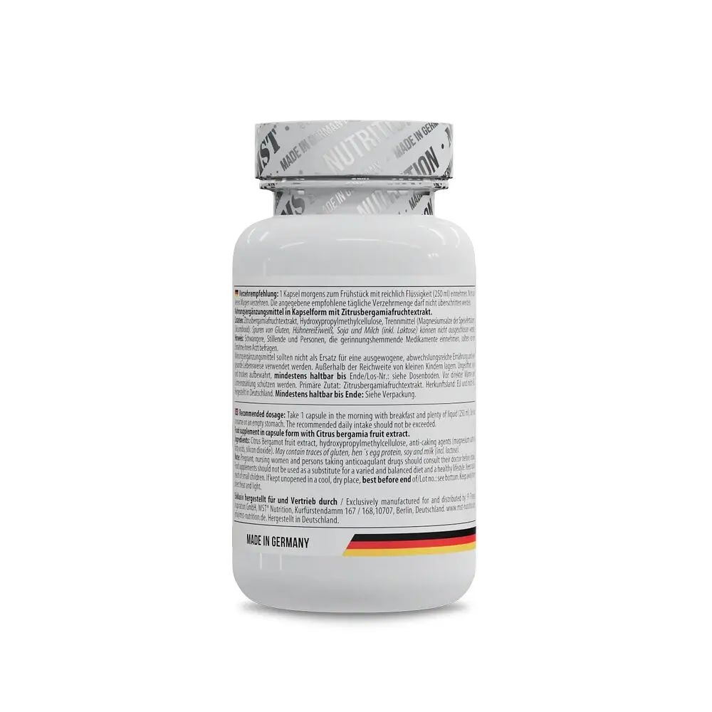Екстракт плодів бергамоту MST Nutrition Citrus Bergamot, 90 капсул для підтримки серцево-судинної системи - фото 3