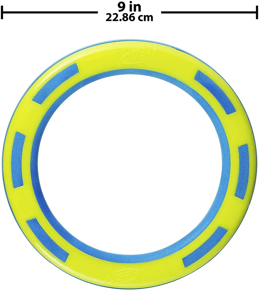 Легкий водостійкий фризбі Nerf Dog Rubber & Foam Ring Dog Toy - фото 4