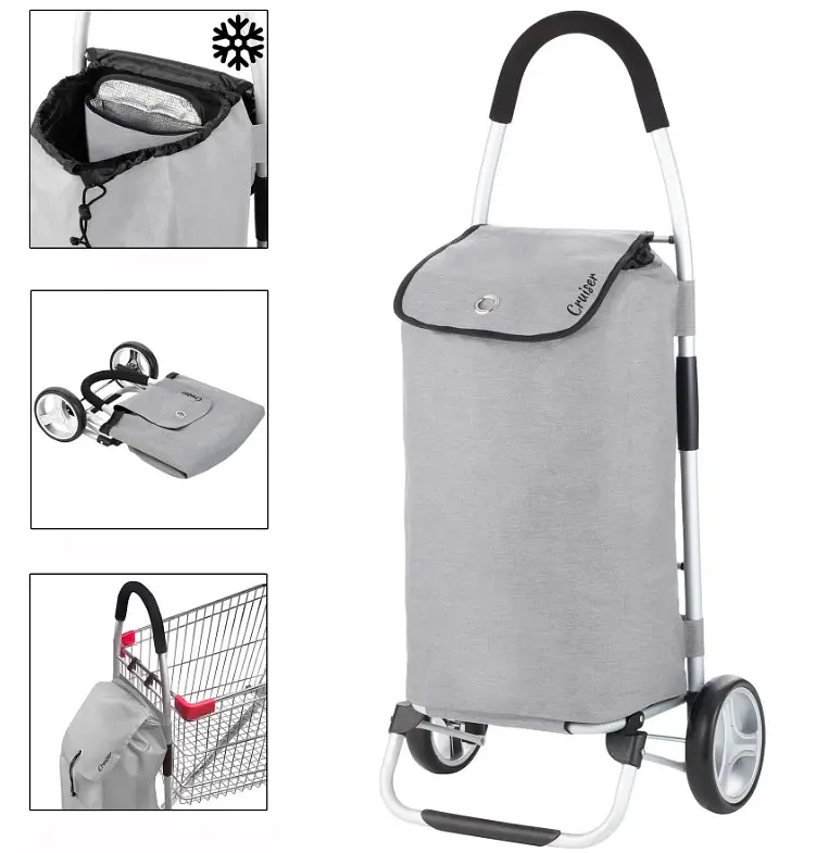 Сумка-візок ShoppingCruiser Foldable 45 Grey (604360) - фото 2
