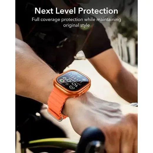 Захисний чохол із склом ESR Armorite Protection Set Titanium (1+2 Pack) для Apple Watch Ultra (1Z0480102) - фото 3