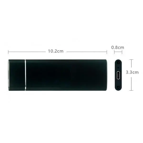 Зовнішня кишеня China M.2 на Type-C USB 3.1 (F) Gen2, 10 Gb/s, 2TB, B key NGFF Black (S1012) - фото 2