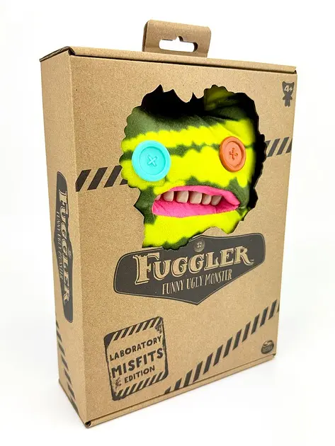 М'яка іграшка монстрик із зубами Фуглер Sunti Fuggler Funny Ugly Monster Фаглер зубастик 22см Геп Тач Макгу зелений монстр - фото 5
