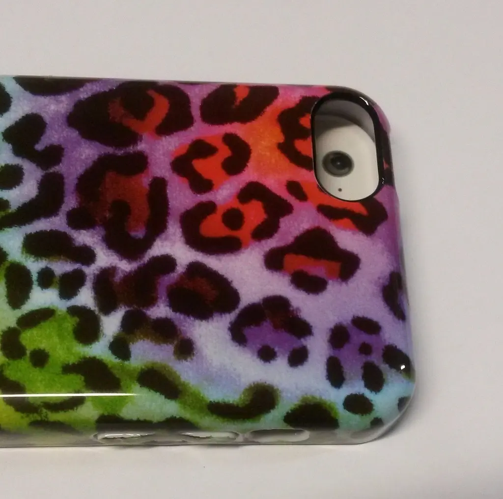 Чохол протиударний Incipio Feather для iPhone 5C Rainbow Cheetah - фото 4