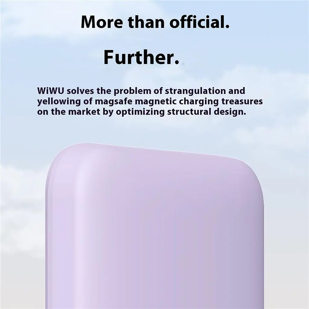 Зовнішній акумулятор WiWU Magnetic Wi-P037 5000mAh Purple [161226] - фото 4