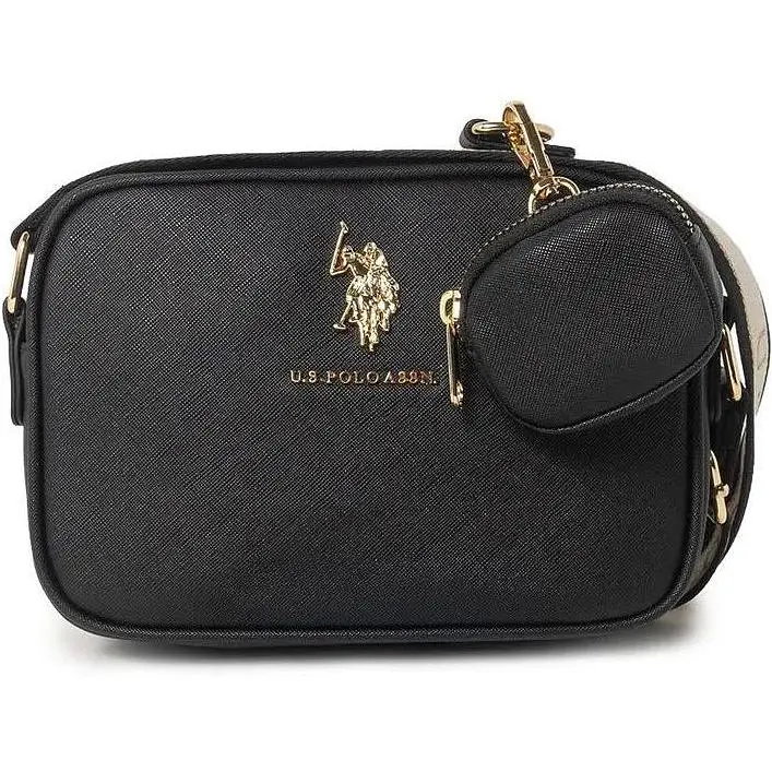 Крос-боді сумка U.S. POLO ASSN. VELVET CROSSBODY BAG WITH POUCH Toupe C BKGL