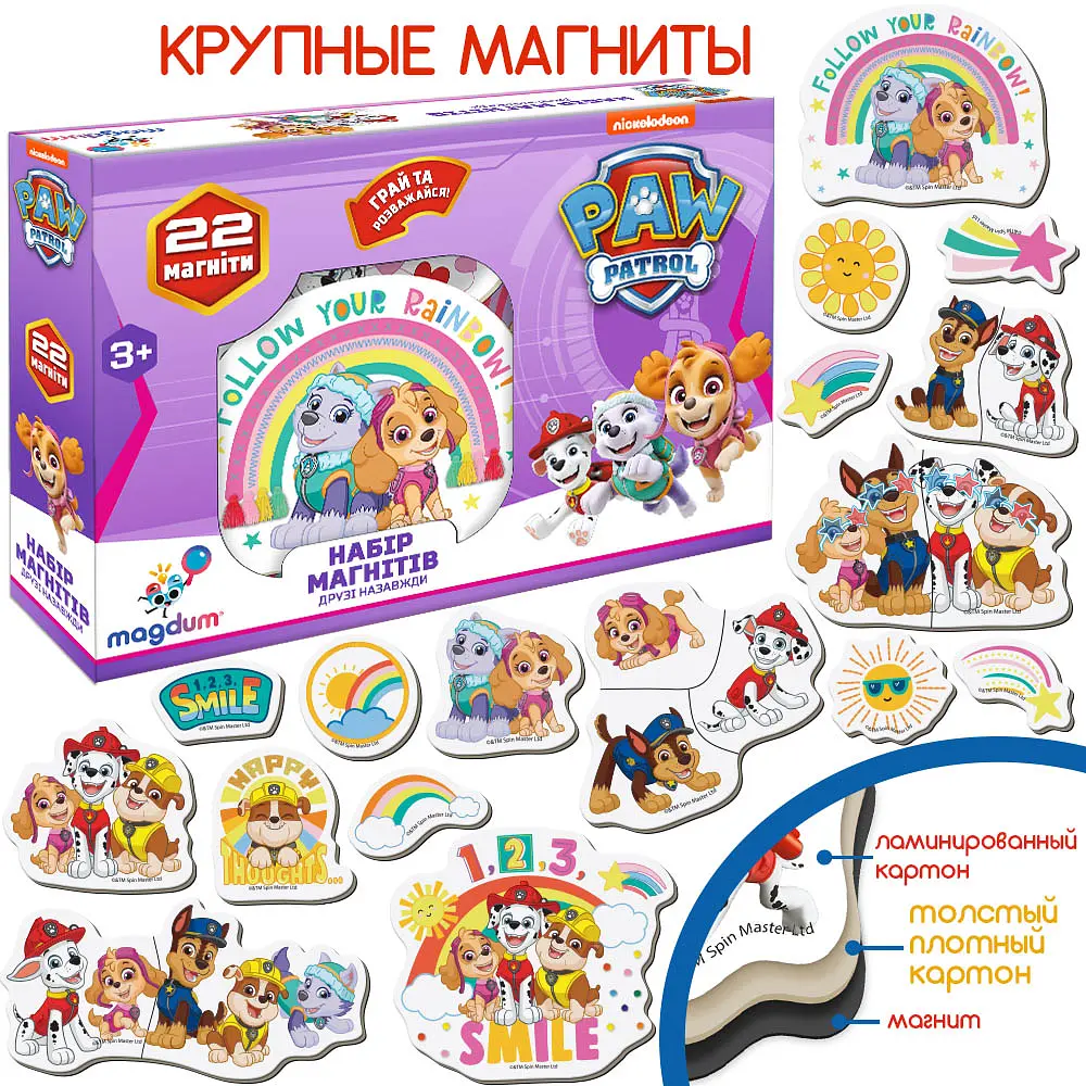 Магнітний набір Magdum Paw Patrol Щенячий патруль Друзі назавжди (ML4034-03) - фото 2